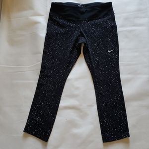Nike Dri-fit Capri Running Leggings Black